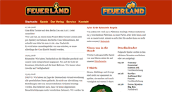 Desktop Screenshot of feuerland-spiele.de