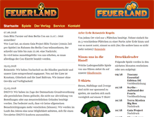 Tablet Screenshot of feuerland-spiele.de